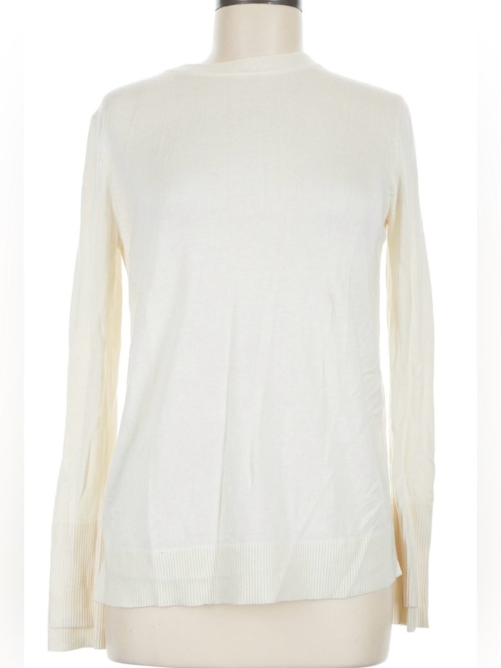 Classic Cream Long-Sleeve Women's Top